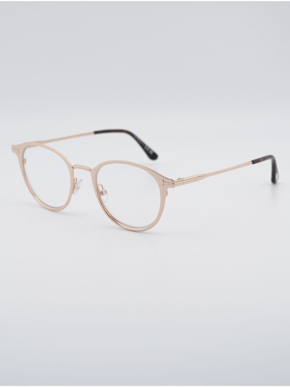 Tom Ford FT5528-B 029 Eyeglasses Gold 49mm Round Frame